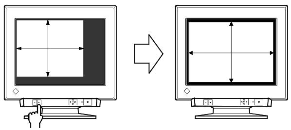 EIZO FLEXSCAN T966 - La position ou la dimension de l'image est incorrecte - 1