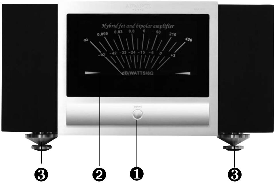 ADVANCE MAA-1000 - RÉGLAGES FACE AVANT FRONT PANEL CONTROLS - 1