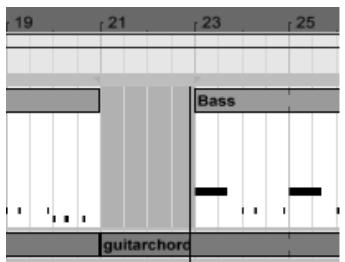 ABLETON LIVE 5 - Emploi des commandes... zone temporelle - 1