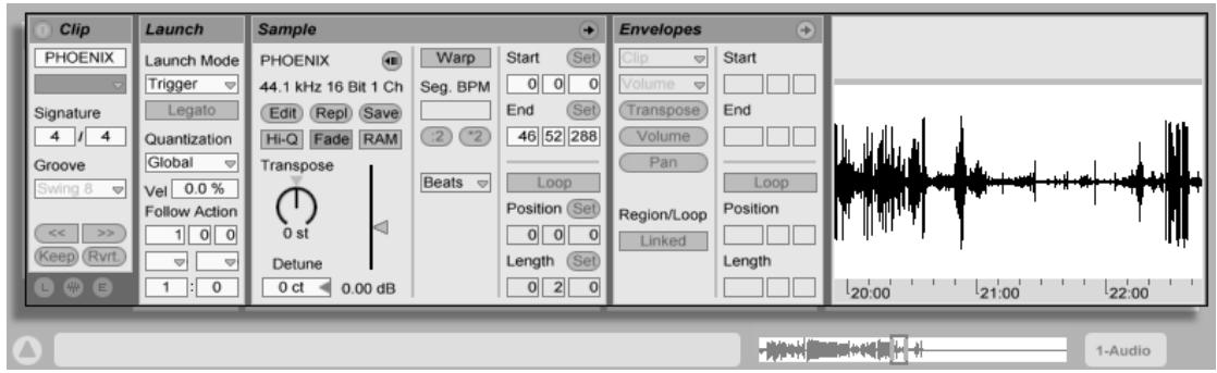 ABLETON LIVE 5 - Clips audio et échantillons - 2