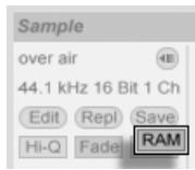 ABLETON LIVE 5 - Mode clip RAM - 1