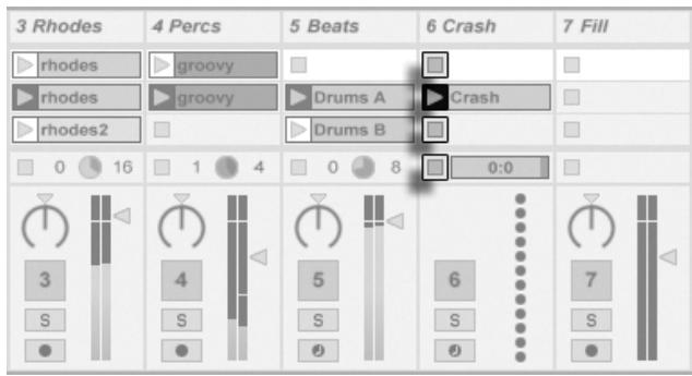 ABLETON LIVE 6 - Clips d'écran session - 1