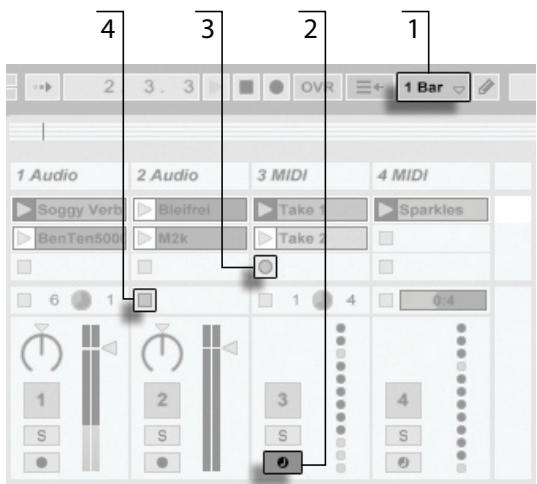 ABLETON LIVE 6 - Enregistrer dans les emplacements de session - 1