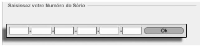 ABLETON LIVE 6 - Étape 1 - saisie du numéro de série - 1