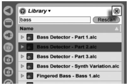 ABLETON LIVE 6 - Recherche de fichiers - 4