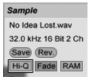 ABLETON LIVE 6 - Interpolation de haute qualité - 1
