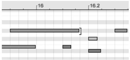 ABLETON LIVE 6 LE - Changer la durée de note - 1