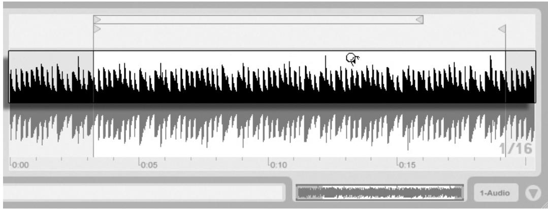 ABLETON LIVE 6 LE - Boucle/région d'échantillon et affichage - 1