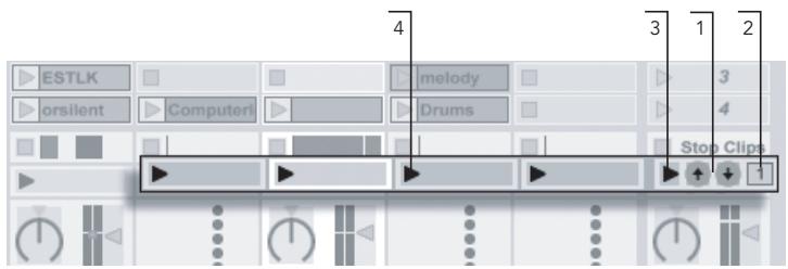 ABLETON LIVE 6 LE - Navigation relative en écran Session - 1