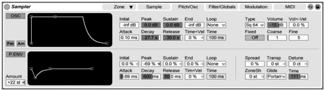 ABLETON LIVE 6 LE - L'onglet Pitch/Osc - 1