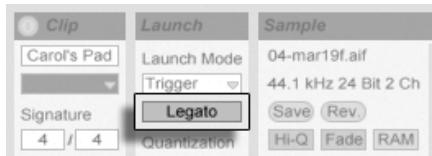 ABLETON LIVE 6 LE - Mode Legato - 1