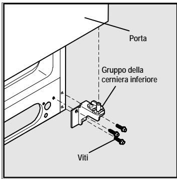FRIGIDAIRE GLVC25V7DB1 - Per rimuovere la porta del frigorifero: - 1