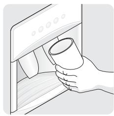 FRIGIDAIRE GLVC25V7DB1 - Gebruik van de dispenser - 1