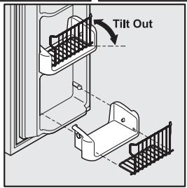 FRIGIDAIRE GPSZ28V9CS7 - To change the position of an adjustable door bin: - 2