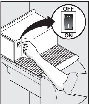 FRIGIDAIRE GPSZ28V9CS7 - Spagnere e accendere l'erogatore del ghiaccio - 1