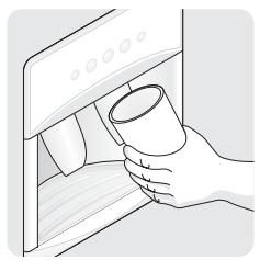 FRIGIDAIRE GPSZ28V9CS7 - Gebruik van de dispenser - 1