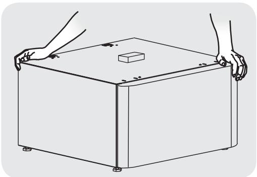 FRIGIDAIRE CFPWD15B - Prepare pedestal before mounting - 3