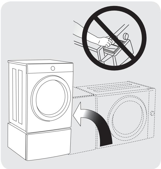 FRIGIDAIRE CFPWD15B - Attach pedestal to appliance - 3