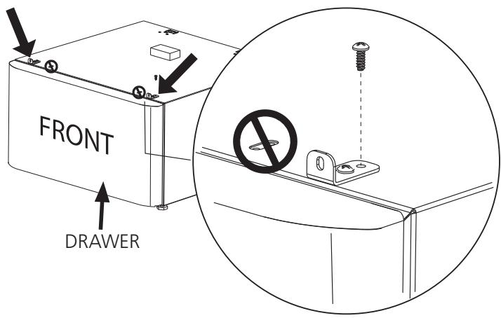 FRIGIDAIRE CFPWD15B - Prepare pedestal before mounting - 6