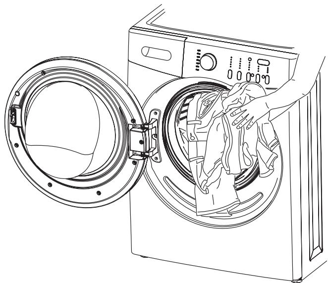 FRIGIDAIRE FAF3511K - Ajoutez la charge à la laveuse. - 1