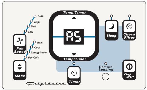 FRIGIDAIRE FAH08ES1T - CODES DE DÉFAUT - 1