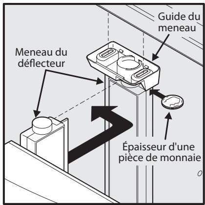 FRIGIDAIRE FGHB2869LE - Pour ajuster le meneau du déflecteur : - 2