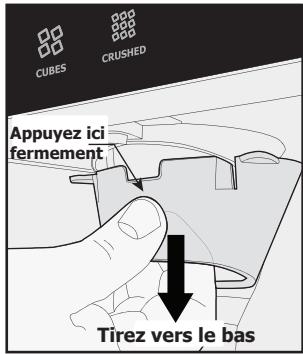 FRIGIDAIRE FGHB2869LE - Retrait de la rallonge du conduit à glaçons pour la nettoyer - 1