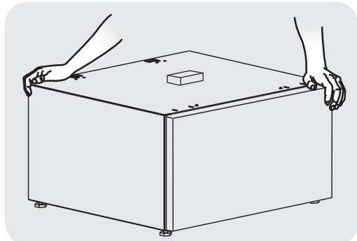 FRIGIDAIRE FNDP15B - B) Préparation du socle avant le montage de la laveuse ou de la séchuse - 3