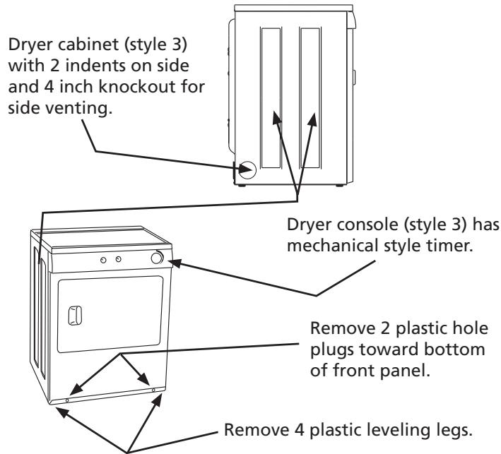 FRIGIDAIRE FNDP15B - C5) Attaching dryer (style 3) mounting hardware - 1