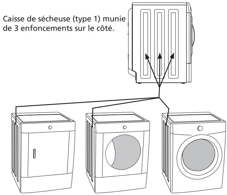 FRIGIDAIRE FNDP15B - C_2) Fixation de la quincaillerie de montage de la secheuse (type 1) - 1