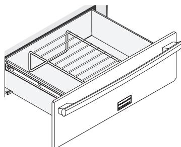 FRIGIDAIRE FPWD3085K - DISPOSITION DE LA GRILLE DU TIROIR - 1