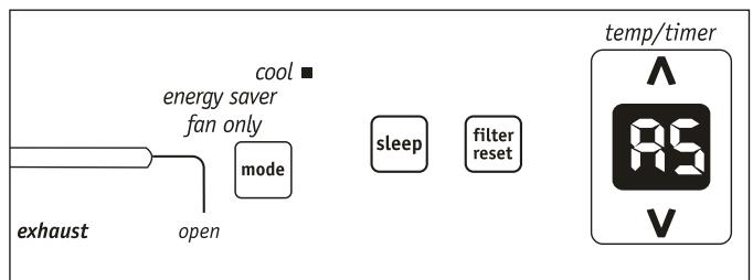 FRIGIDAIRE FRA084KT70 - CODES DE PANNE : - 1