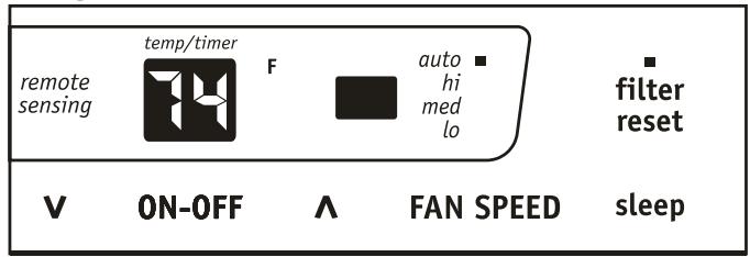 FRIGIDAIRE FRA123CT1 - FONCTION DE VERIFICATION DU FILTRE, CE QUI APPARAIT: - 1