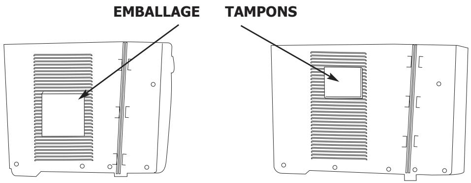 FRIGIDAIRE FRA123CT1 - Retirez tout l'emballage de l'intérieur du carton, avec tous les tampons placés entre les évets lateraux. - 1