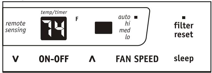 FRIGIDAIRE FRA156MT1 - FONCTION DE VERIFICATION DU FILTRE, CE QUI APPARAIT: - 1