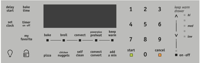 FRIGIDAIRE OVEN CONTROL - Modèle A Gamme : Professional - Dual Fuel (alimentation mixte) - 1