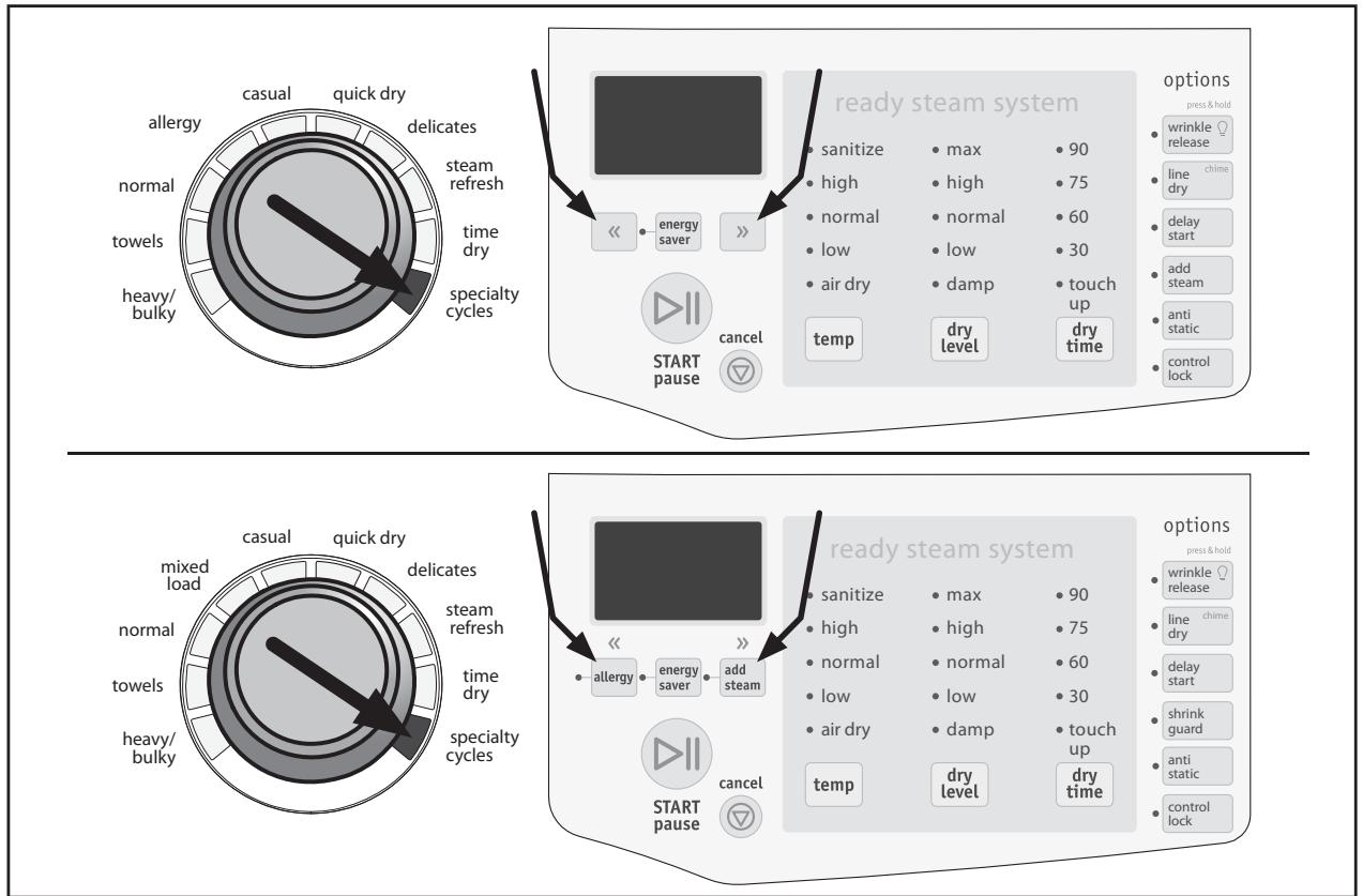 FRIGIDAIRE FASG7073LA - Sélection d'un Programmes Spéciaux - 1