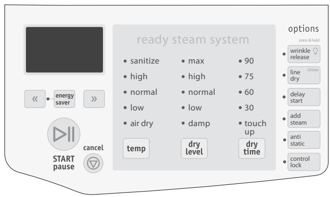 FRIGIDAIRE FASG7073LA - Eclairage du Tambour ( Appuyez et tener enforcé, sur certains modèles) - 2