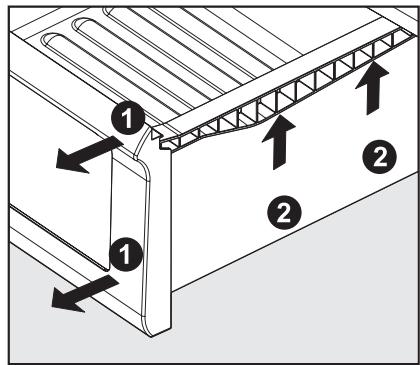 FRIGIDAIRE FGHB2878LP - Pour enlever le bac à légumes afin de le nettoyer : - 1