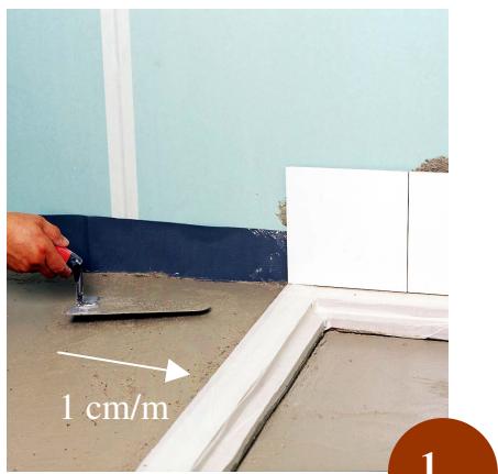 LAZER FIDJI - Instruction de pose pour une douche plein pied - 18