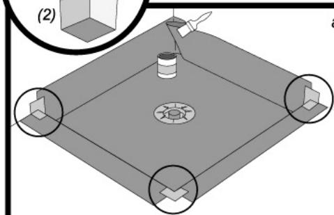 LAZER ISOTANCHE CHANTIER - RÉalisér un pli mouchoir dans les angles - 4