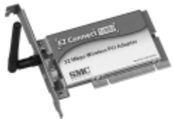 SMC 2402W - Cartes cardbus sans fil à négociation automatique du début 11/22mbps/cartes PCI - 2