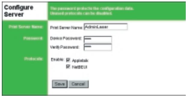 SMC 2622W-P - Configurer le serveur - 1