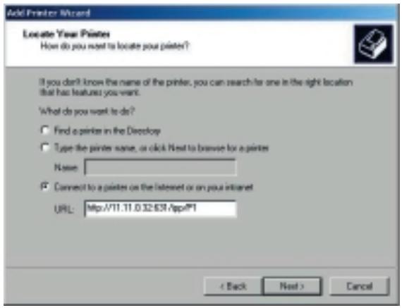 SMC 2622W-P - Installation du client IPP - windows 2000 - 1