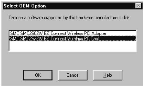 SMC 2632W - Installation du pilote sous Windows NT 4.0 - 1