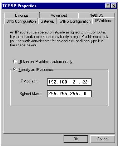 SMC 2804WBR - Configuration IP manuelle - 1