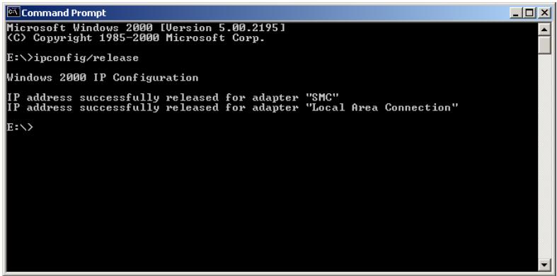 SMC 2804WBR - Une autre adresse IP s'est affichée - 1