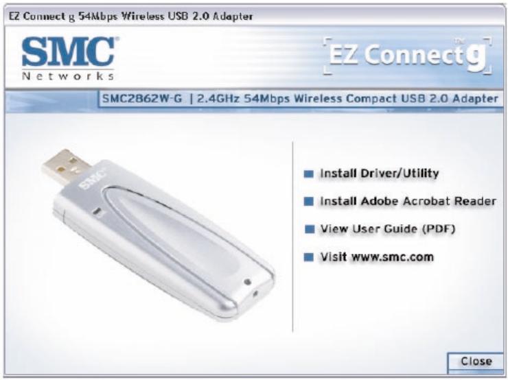 SMC 2862W-G - Installation de l'utilitaire - 1