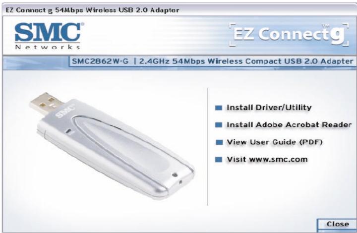 SMC 2862W-G - Installation du DRIVER - OPTION 1 (recommandée) - 1