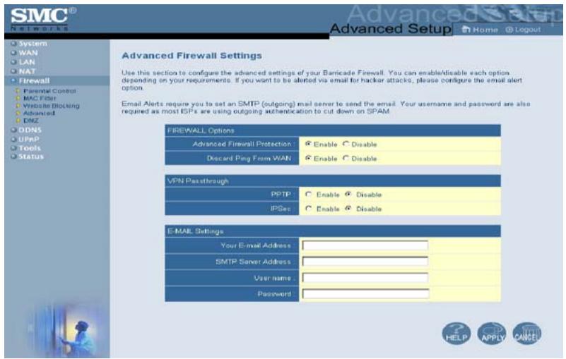 SMC 7004VBR - Utilisation de l'administration par interface web - 3